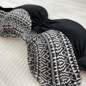 2 pack bundle strapless bikini top